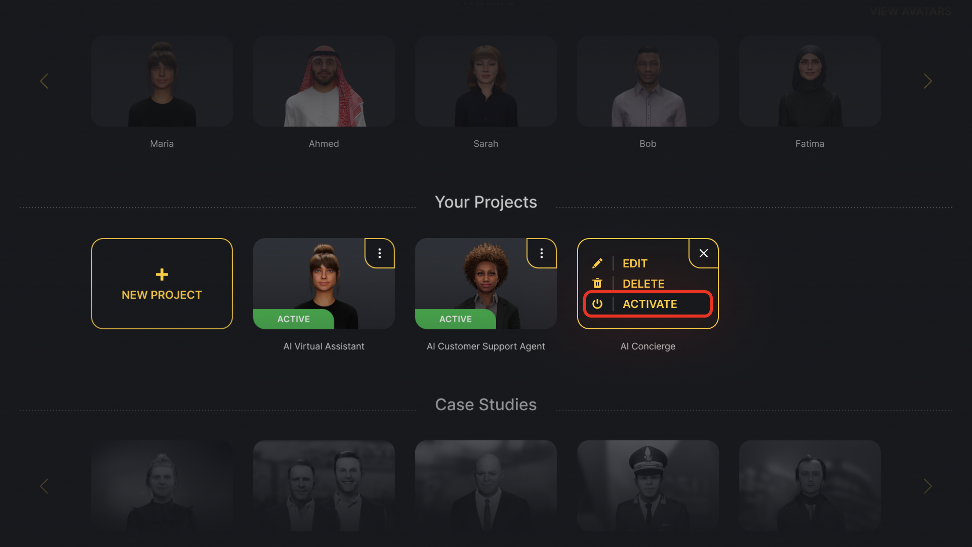Genesis Studio reactivate AI avatar project subscription with auto renew