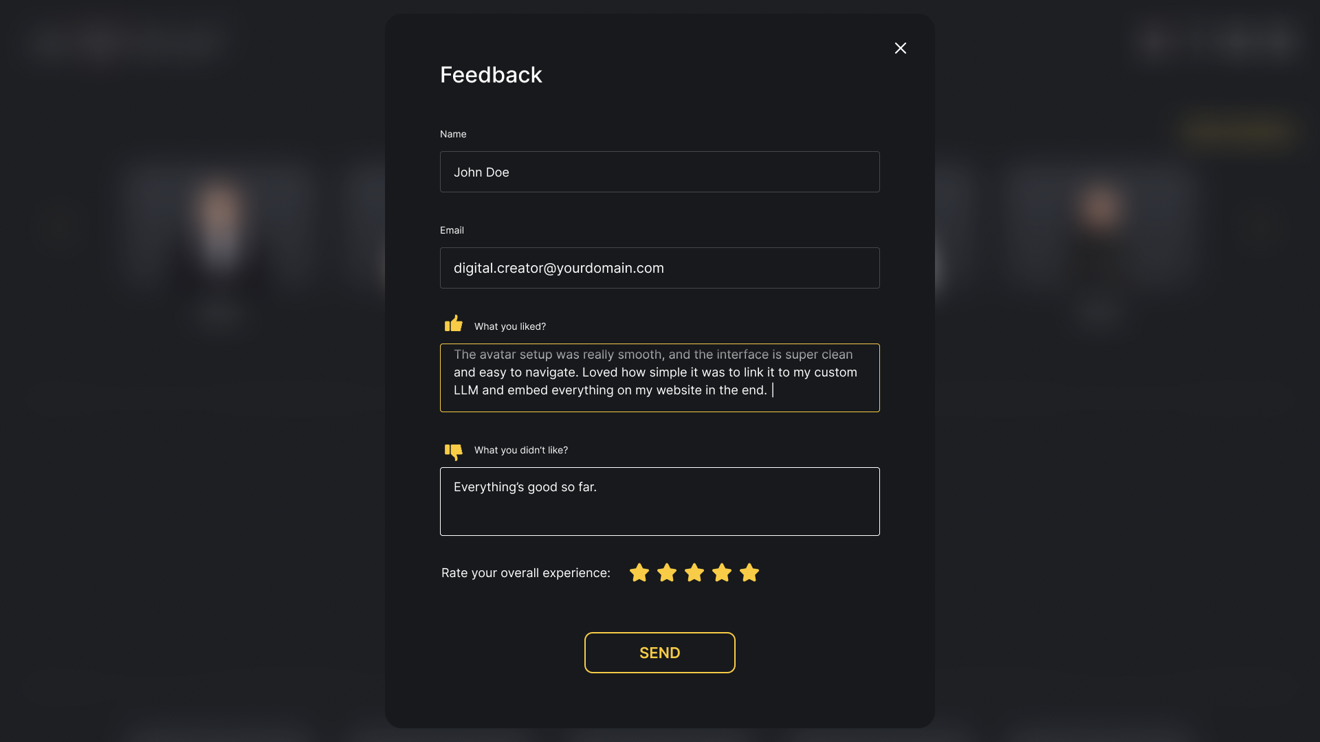 AI Avatar Studio Feedback